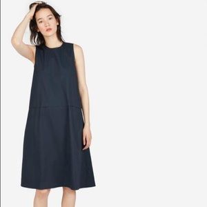 Everlane Cotton Poplin A Line Dress Navy Size 6
